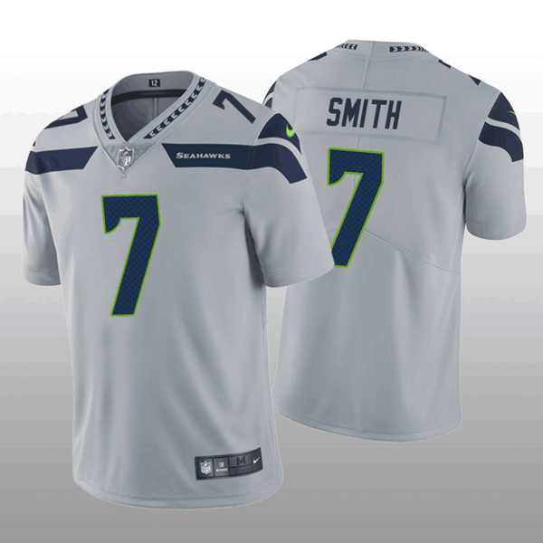 Men & Women & Youth Seattle Seahawks #7 Geno Smith Grey Vapor Untouchable Limited Stitched Jersey->san francisco 49ers->NFL Jersey